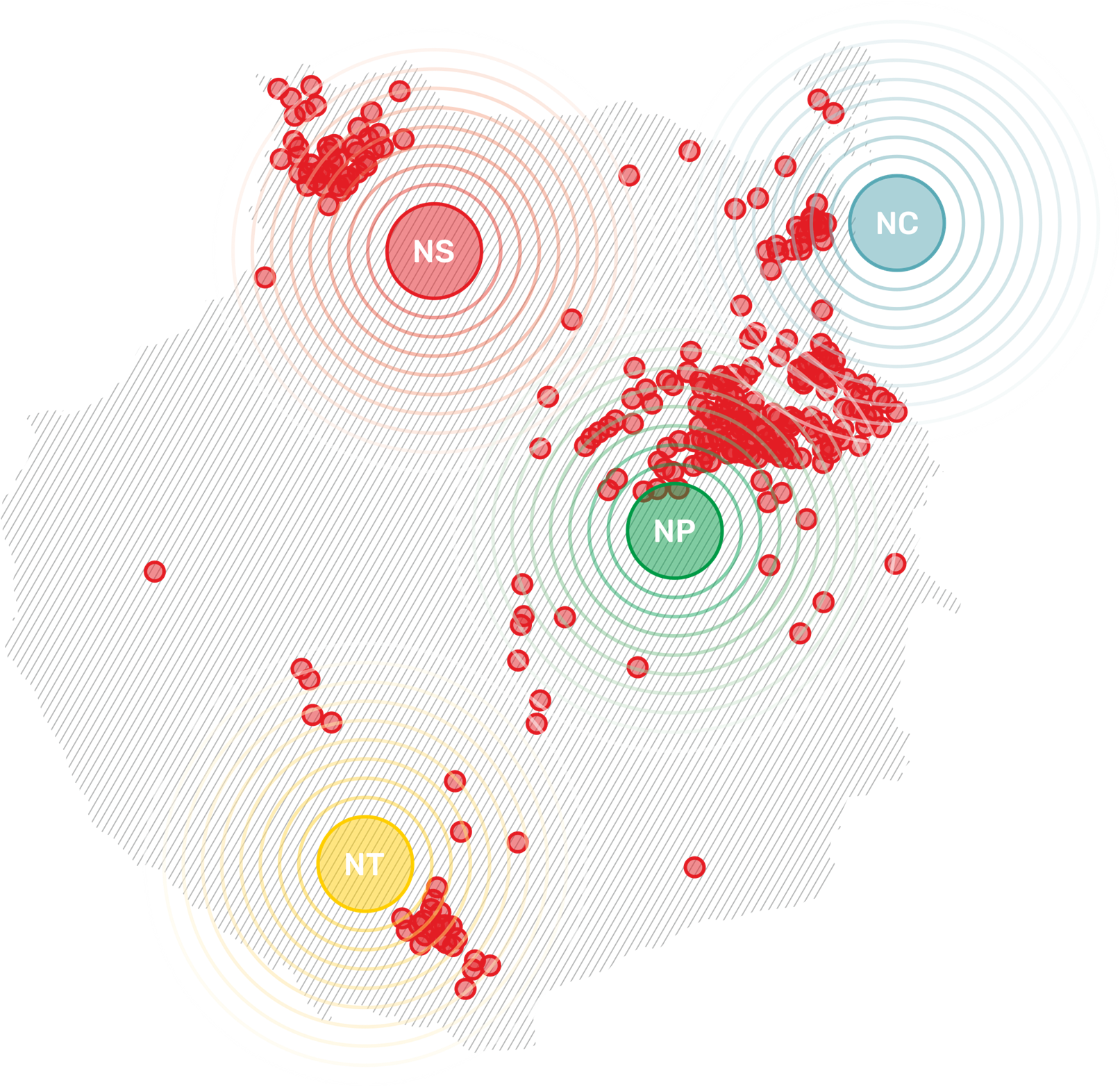 Núcleos de población en Gran Canaria