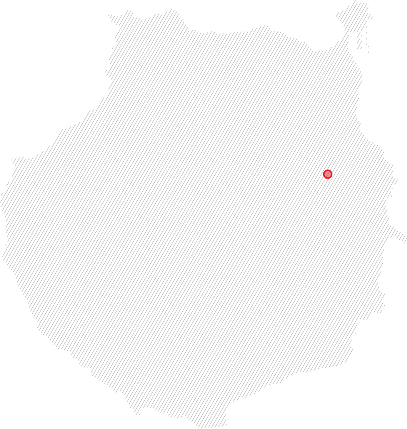 Mapa de Gran Canaria en el inicio de la invasión